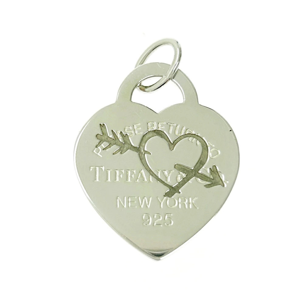 TIFFANYCo Tiffany Silver to Heart Necklace Pendant Top Sterling Silver